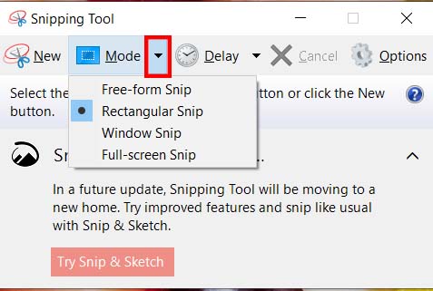 Khám Phá 5 Phương Pháp Chụp Màn Hình Laptop Đơn Giản Và Hiệu Quả Chụp màn hình laptop bằng Snipping Tool