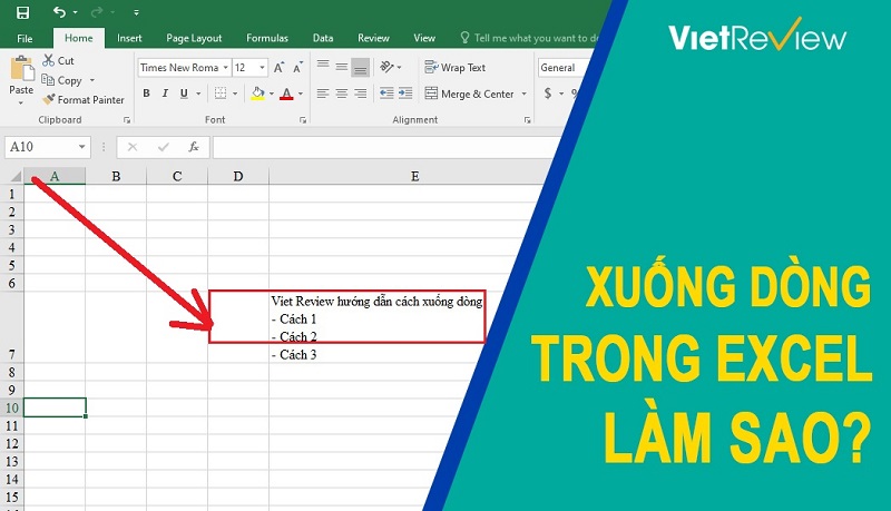 Khám Phá 3 Phương Pháp Xuống Dòng Trong Excel Đơn Giản Nhất