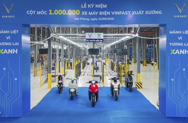 VinFast Đánh Dấu Cột Mốc Quan Trọng Với Chiếc Xe Máy Điện Thứ Một Triệu