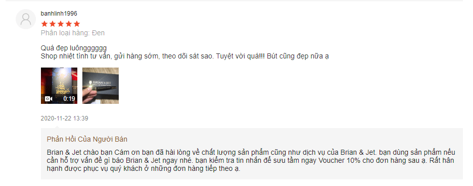 Khám Phá Đánh Giá Sản Phẩm Bút Ký Doanh Nhân Brian & Jet BJ003 6 đánh giá bút ký BJ003