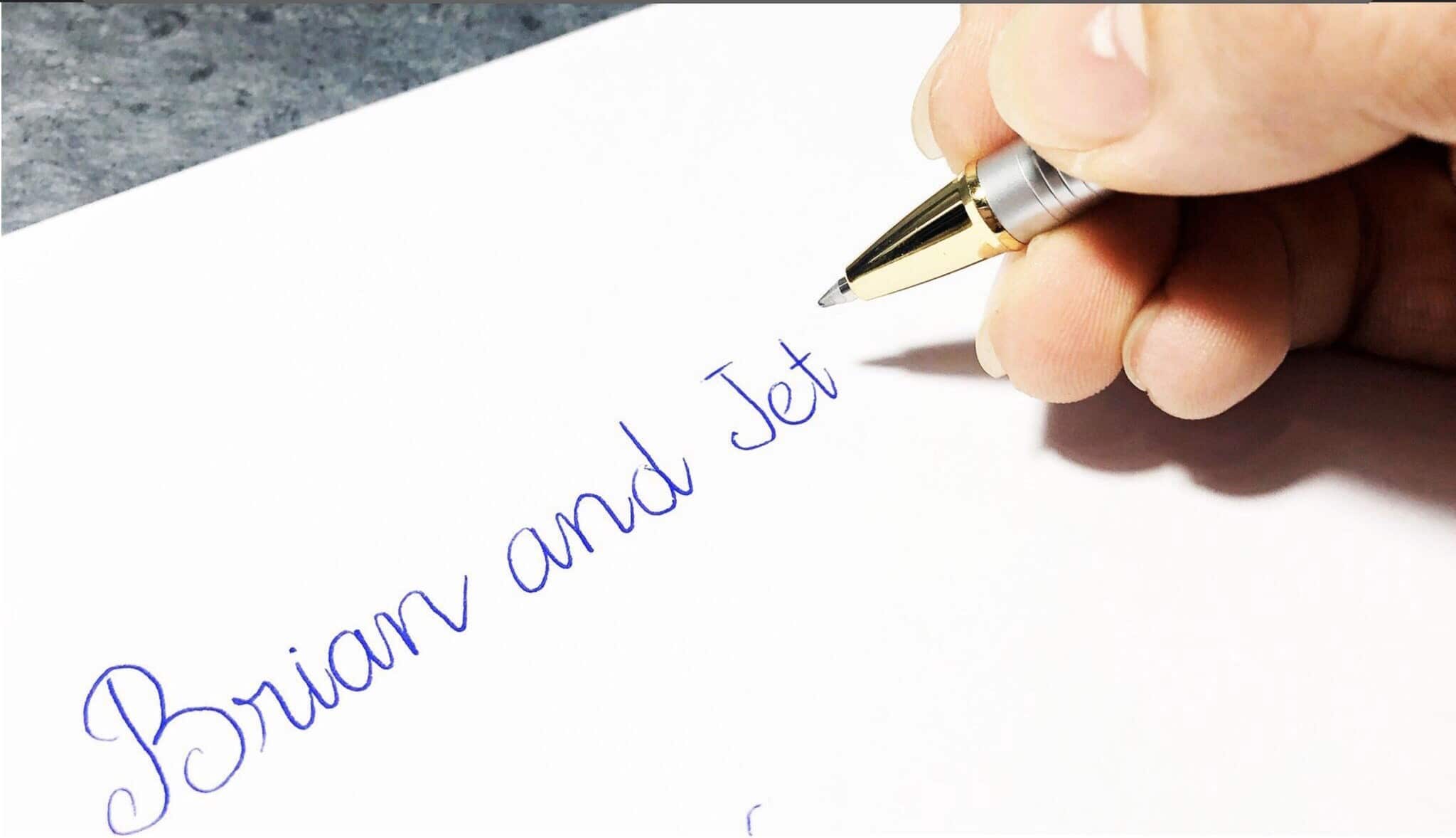 Khám Phá Đánh Giá Sản Phẩm Bút Ký Doanh Nhân Brian & Jet BJ003 3 Nét viết bút ký BJ003